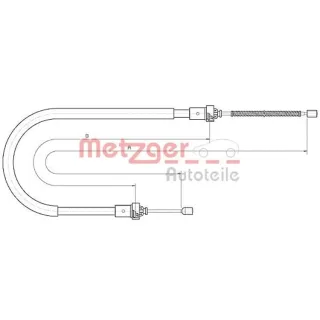 Metzger Handbremsseil hinten Dacia Duster 10.6894