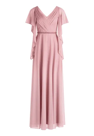 Vera Mont - Abendkleid Silver/Rosé - Gr. - 44