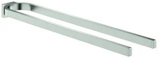 GROHE Handtuchhalter Selection 41059 2-armig supersteel, 41059DC0 41059DC0