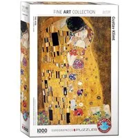 EUROGRAPHICS Puzzle Der Kuss von Gustav Klimt 1000 Teile, 1000 Puzzleteile