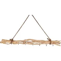 Meinposten Fensterdekoration Dekozweige Holz 8 Haken Fensterdeko Hängeast braun 80 cm