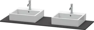Duravit XSquare Konsole Graphit Supermatt 1600x550x16 mm - XS063HB8080 XS063HB8080