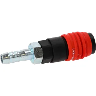 KS Tools 3in1 Universal-Druckluft-Sicherheitskupplung, 11 mm mit Schlauchtülle - 999.9102