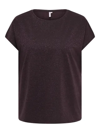 ONLY CARMAKOMA - CARMOSTER GLITTER S/S TOP JRS NOOS - Gr. - 44