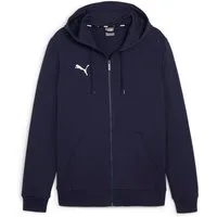 PUMA Kapuzensweatjacke TEAMGOAL CASUALS HOODED JACKET mit Kapuze, für Fußball und Freizeit, mit Reißverschluss