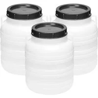 Garronda Regentonne Set 10 Liter Futtertonne BPA-frei Universalfass mit Deckel GD-0120, 10 l, (3-tlg), BPA-Frei