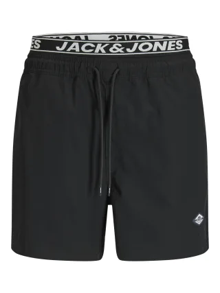 JACK&JONES - JPSTMAUI SURF DOUBLE WB SWIM SHORTS REG Black - Gr. - L