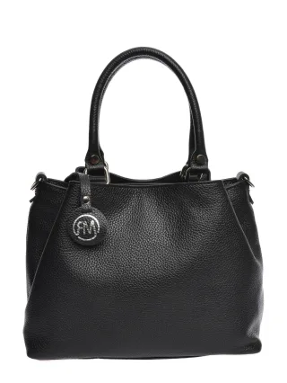 Roberta M Schwarz Rindsledertasche