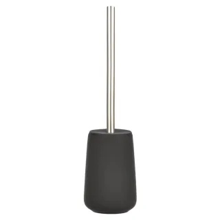 Toilettenbürste Nova Porzellan 10x37cm | Zone Denmark Matt Soft-Touch black Klobürste WC-Bürste abgedeckter Behälter austauschbarer Bürstenkopf.