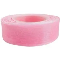 maDDma Organzaband 27m Chiffonband 25mm Polyester Schleifenband Dekoration Geschenkband, rosa