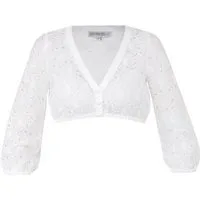 MarJo Dirndlbluse Dirndlbluse - HAUNDORF - offweiß