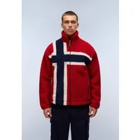 Napapijri Fleecepullover T-FIEMME mit hohem Stehkragen, wärmendes und atmungsaktives Polyester