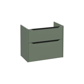 VitrA New Integra Square Waschtischunterschrank mit 2 Vollauszügen 76 x 45 x 65 cm Matt,80251 80251