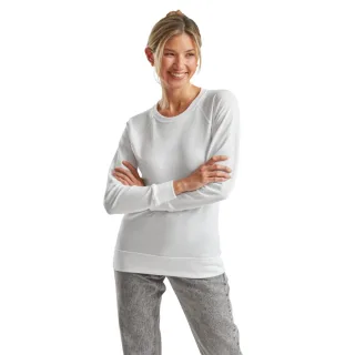 Fruit of the Loom - Sweatshirt Leicht für Damen Raglanärmel (Weiß)