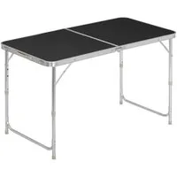 Woltu Campingtisch (1-St), Klapptisch, höhenverstellbar, aus Aluminium MDF