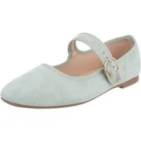 Ital-Design Elegante Flats mit Riemen für Damen – ideal für Alltag Schnürpumps (91554690) Blockabsatz Riemchenballerinas in Hellgrün