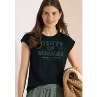 CECIL Rundhalsshirt mit Wording