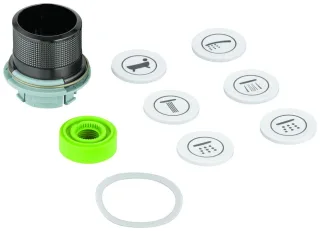Grohe Druckknopfbetätigung 48361 für SmartControl UP hard graphite gebürstet, 48361AL0 48361AL0
