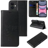 Tec-Expert Handyhülle Cover Tasche Hülle für Apple iPhone 11 6,1 Zoll, Klapphülle Case mit Kartenfach Fliphülle aufstellbar, Motiv Blumen