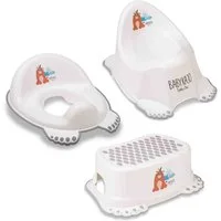 Babykajo Töpfchen, (Set, 3-tlg), Baby Topf, Toilettentrainer, Hocker - TÜV Rheinland geprüft!