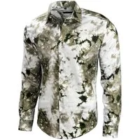 Baxboy Langarmhemd Baxboy Herren Batik Hemd Freizeitshemd Langarm Casual Shirt B-446