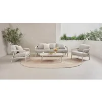 homsy by Ana Johnson Gartenlounge-Set Hilo, (Set, 14-tlg., 3er Sofa,2x Sessel, 7x Sitz-und Rückenkissen,2x Zierkissen,1xTisch), inkl. 2 Sessel, 1 Sofa, 1 Tisch, Sitz- und Rückenkissen, 2 Dekokissen