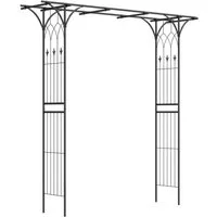 KOMFOTTEU Rosenbogen Gartenbogen für Kletterpflanzen, Hochzeitsbogen, 205 x 52 x 205 cm