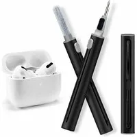 CoolGadget Reinigungs-Set Universal für Kopfhörer Gitter und Ladecase Box, (Metallspitze & Bürste, 3in1 Reiniugungsstift), zur gründlichen Reinigung von z.B. AirPods & Ladehülle