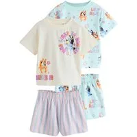 Next Pyjama Kurze Schlafanzüge im 2er-Pack, Bluey (4 tlg)