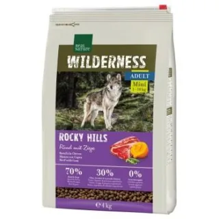 REAL NATURE WILDERNESS Trockenfutter Hund Rocky Hills Mini Rind mit Ziege 4 kg