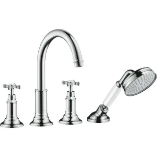 hansgrohe Wannenrandarmatur Axor Montreux 16546000 4 Loch Armatur, chrom