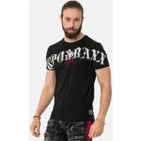 Cipo & Baxx T-Shirt T-Shirt mit Rundhals-Ausschnitt