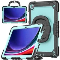Wigento Tablet-Hülle Für Samsung Galaxy Tab A9 Plus aufstellbare 360 Grad Hybrid Tasche