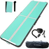 CASSILANDO Gymnastikmatte Turnmatte Aufblasbar: Airtrack Matte 3/4/5m, 10cm Hoch für Training (Set)
