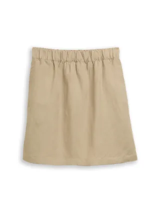 Tom Tailor - High Waist Rock mit Leinenanteil silver olive - Gr. - 34