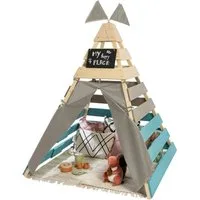 MUDDY BUDDY® Spielhaus Tipi-Zelt Dreamer, Holzschutz vorbehandelt, BxTxH: 135x135x170 cm
