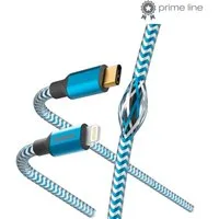 Hama USB-C auf Lightning Ladekabel Datenkabel Blau Tablet-Kabel, USB-C, Lightning, Ladekabel Netzteil passend für Apple iPhone iPod etc.