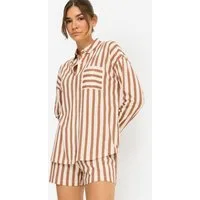 LSCN by LASCANA Shorty (Set, 2 tlg) mit Streifendruck
