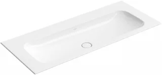 Villeroy & Boch Schrankwaschtisch Finion 4164 1200x500mm, ohne Hahnloch, ohne Überlauf Eckig Weiß A 4164C3R1
