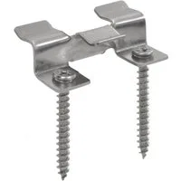 vidaXL Terrassendielen, 100 Stk. Deckclips mit 200 Schrauben Edelstahl