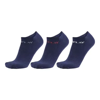 Replay - "Banderole" Liner Socken für Herren/Damen Unisex (3er-Pack) (Dunkelblau)