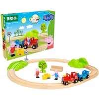 BRIO® Spielzeug-Eisenbahn BRIO® WORLD, Peppa Wutz Eisenbahn-Set, (18-tlg)