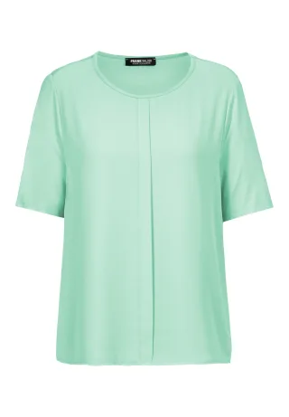 FRANK WALDER - Blusenshirt NOS mit Mittelnaht-Detail soft green - Gr. - 44