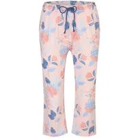 By Louise Pyjamahose Damen Schlafanzughose Capri (1-tlg) Baumwolle