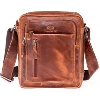 ALMADIH Umhängetasche Leder Herren klein FINN Ledertasche – Kompakte Messenger