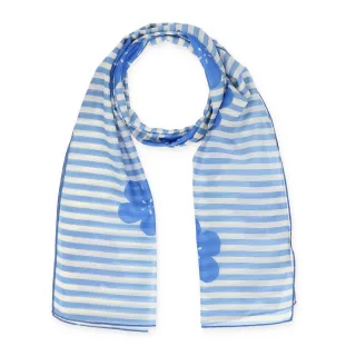 Halsüberkopf Accessoires - 70x180 Schal Blue Blossom blau - Gr. - OS