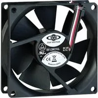 Fan 80mm Bulk 80x80x25mm, Gehäuselüfter schwarz, 80 mm