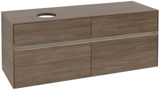 Villeroy & Boch Waschtischunterschrank Collaro C046B0 1400x548x500mm mit Beleuchtung C046B0VH