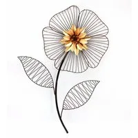 HOFMANN LIVING AND MORE Wanddekoobjekt Wanddeko Blume, Wanddekoration aus Metall
