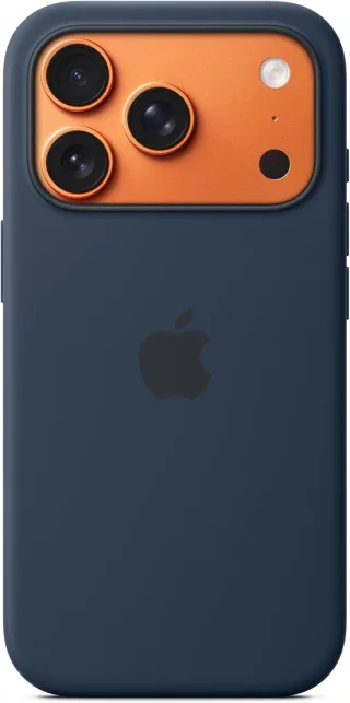 Apple iPhone 17 Pro Silikon Case mit MagSafe mitternacht